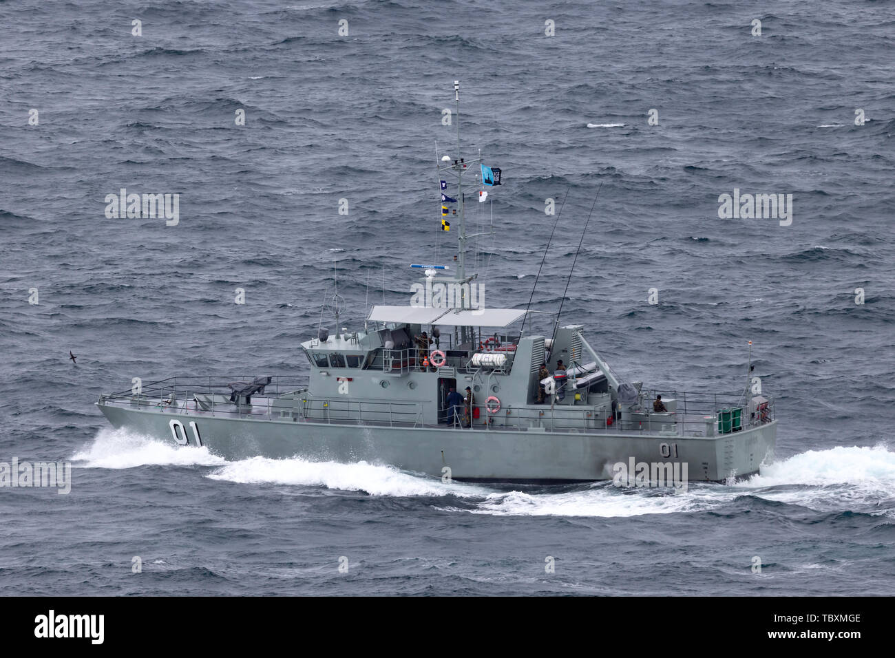 La Fuerza de Defensa de Papua Nueva Guinea Pacífico lancha patrullera