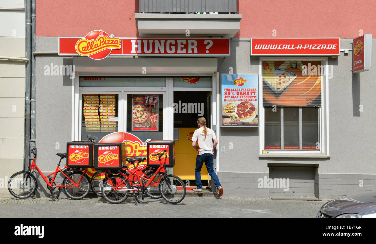 CallaPizza, Wichertstrasse, Prenzlauer montaña, Pankow, Berlín, Alemania, Wichertstraße, Prenzlauer Berg, Deutschland Foto de stock
