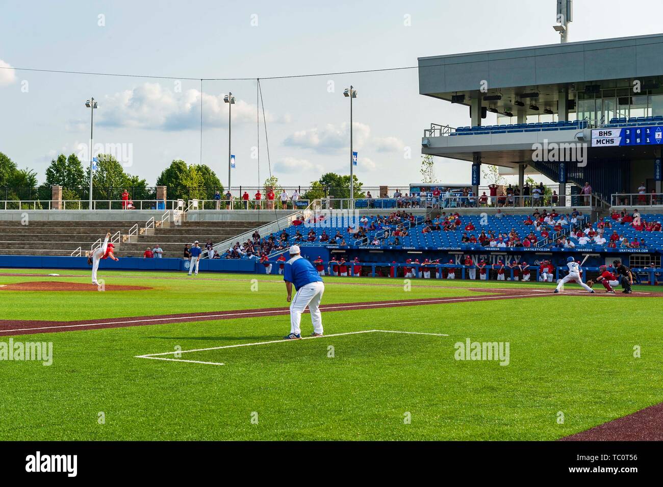 Kentucky High School torneo de béisbol stae juego entre el condado de Montgomery y el Beechwood, 1 de junio de 2019 Foto de stock