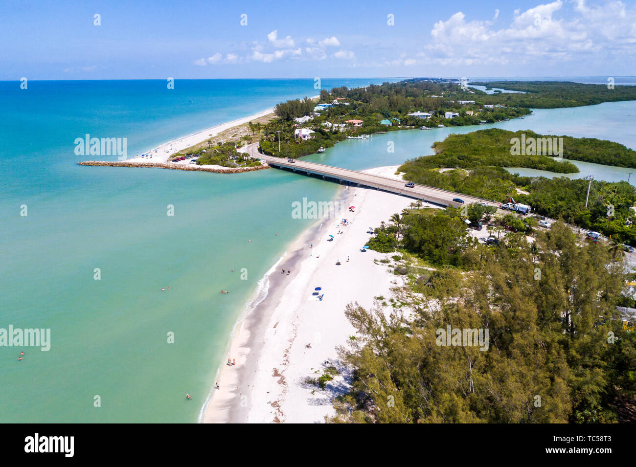 Florida, Captiva Island Sanibel Island, Golfo de México Turner Blind Pass Beach Park, Albright