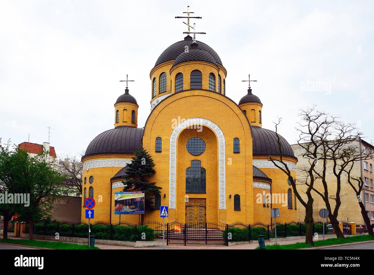 Iglesia ortodoxa de el icono de Nuestra Señora de Czestochowa - Iglesia Ortodoxa Oriental, Czestochowa, Voivodato de Silesia, en el sur de Polonia, Polonia, Europa Foto de stock