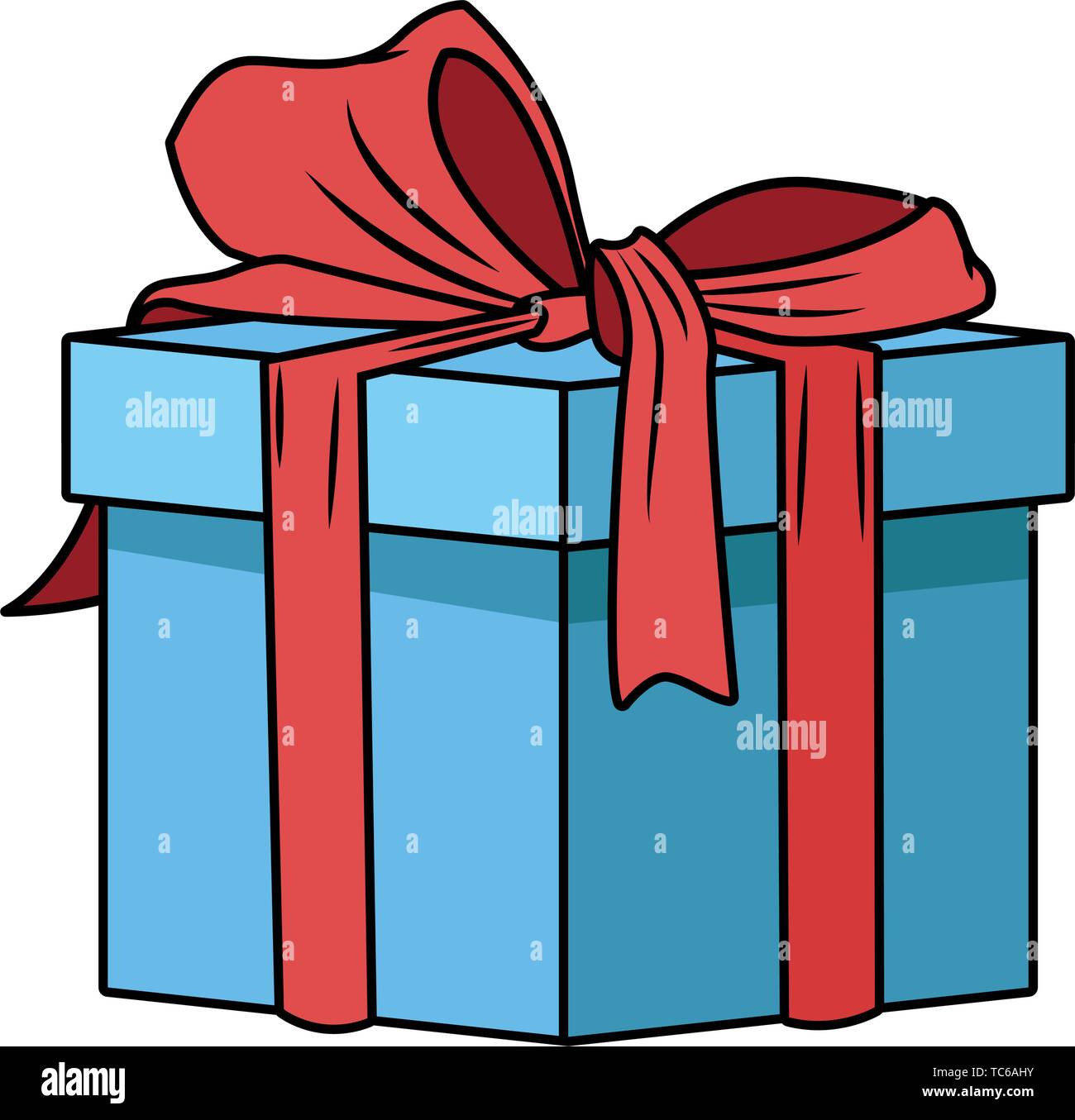 Icono de la caja de regalo aislado de dibujos animados Imagen Vector de  stock - Alamy