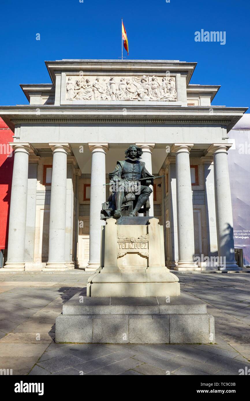 Monumento a Velázquez, El Museo del Prado, Madrid, España Fotografía de