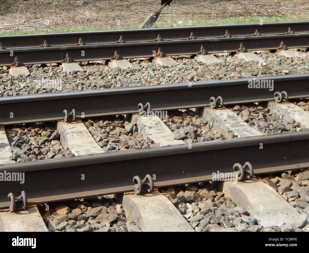 Equipamiento e infraestructura ferroviaria Fotografía de stock - Alamy
