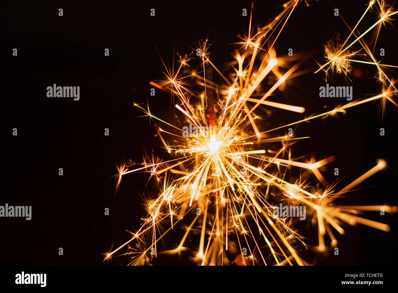 Bengala fondo. Navidad y Año Nuevo de bengala de fondo de vacaciones. Foto de stock