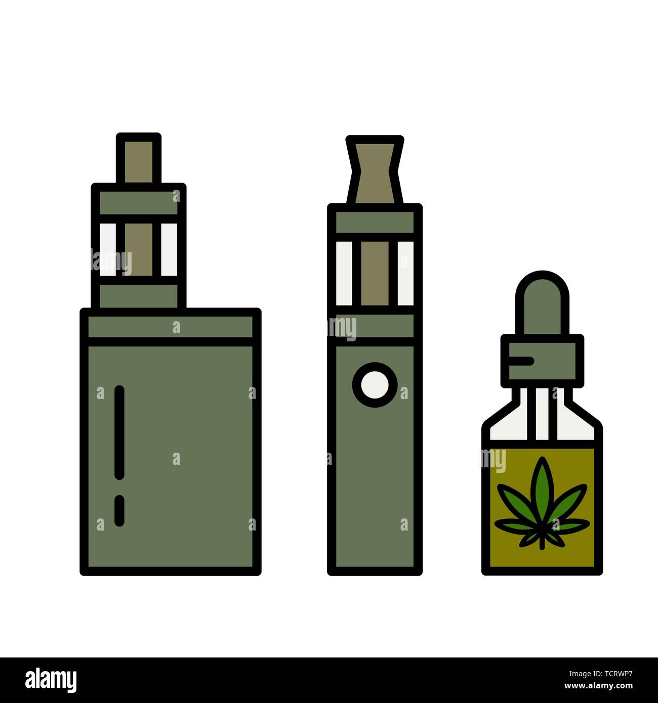 Cannabis para líquidos Vaping. Vape aceite de marihuana