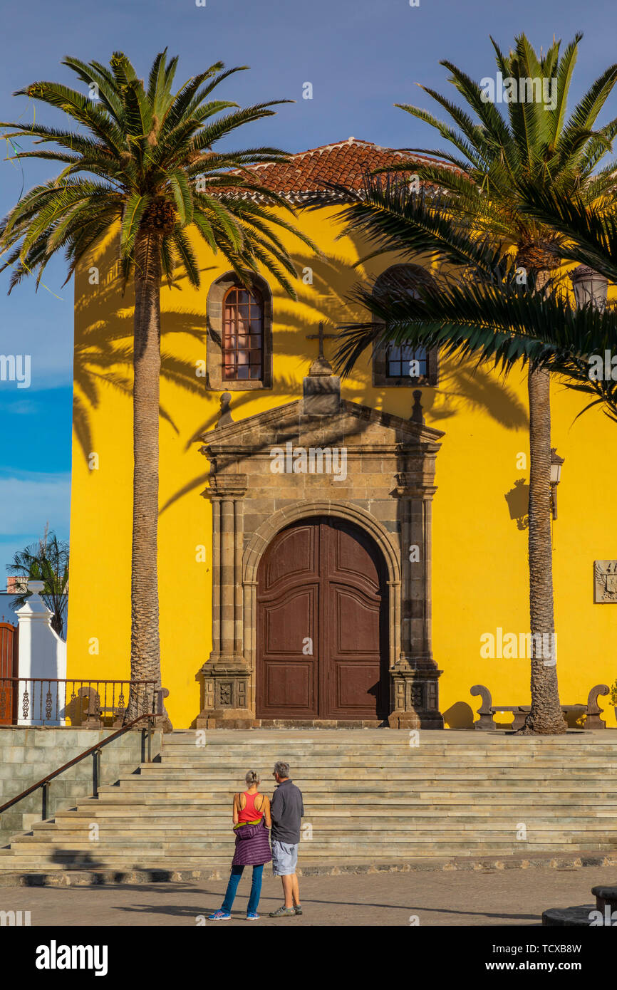 Monasterio de San Francisco, Garachico, Puerto de la Cruz, Tenerife, Islas Canarias, España, el Océano Atlántico, Europa Foto de stock