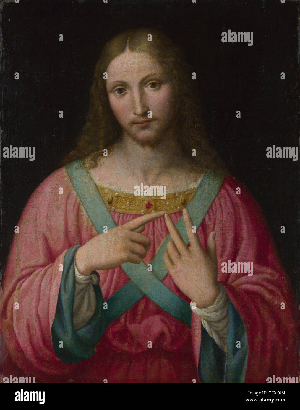 Cristo, después de 1530. Creador: Bernardino Luini, después . Foto de stock