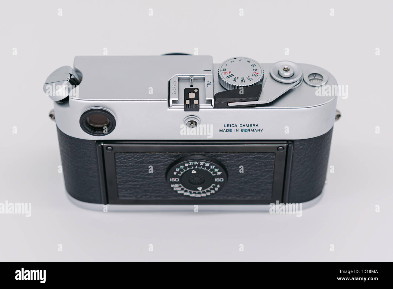 135mm pura mecánica manual cámara Leica Leica M6 Foto de stock