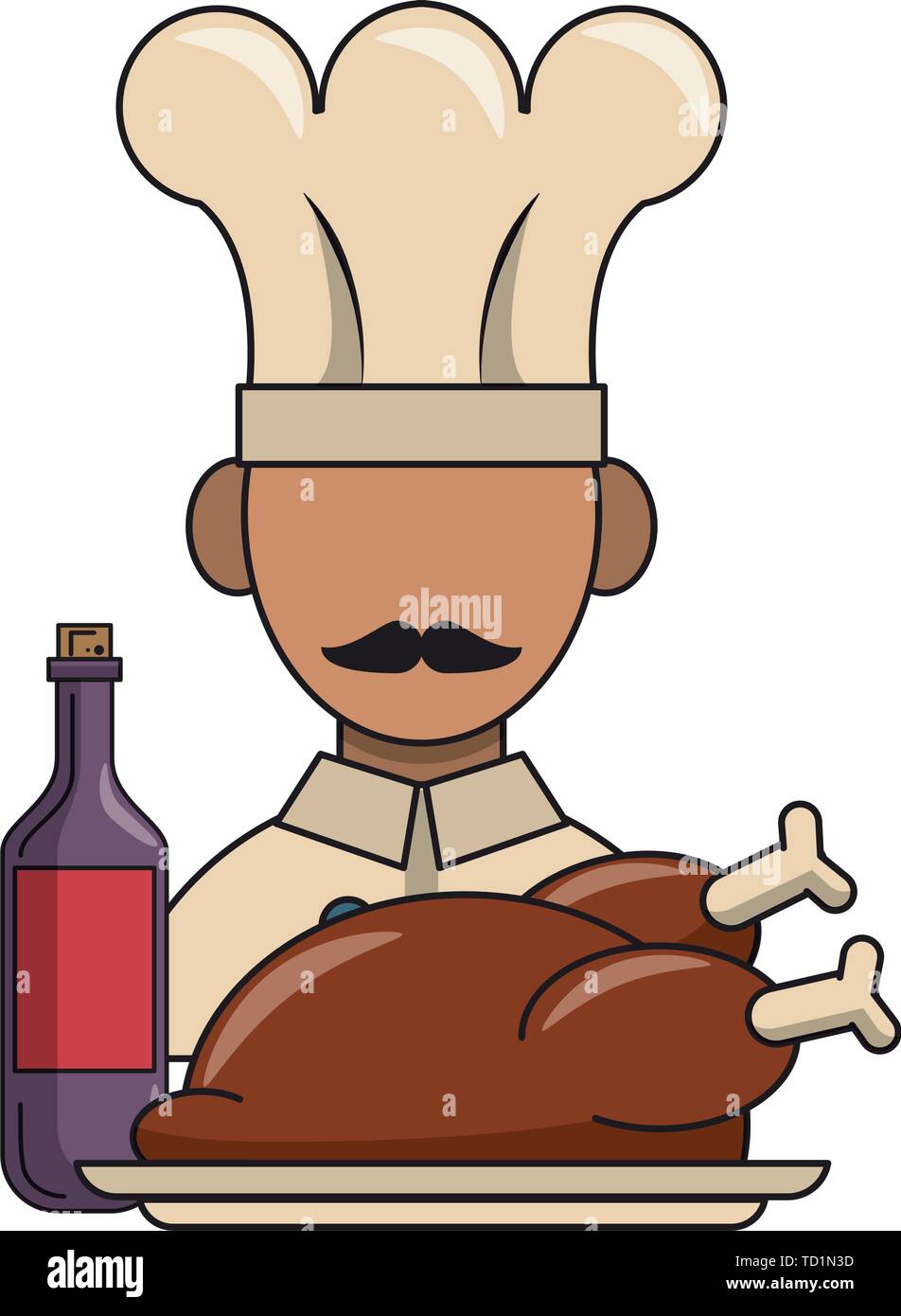 La comida del restaurante y la cocina dibujos animados Imagen Vector de  stock - Alamy