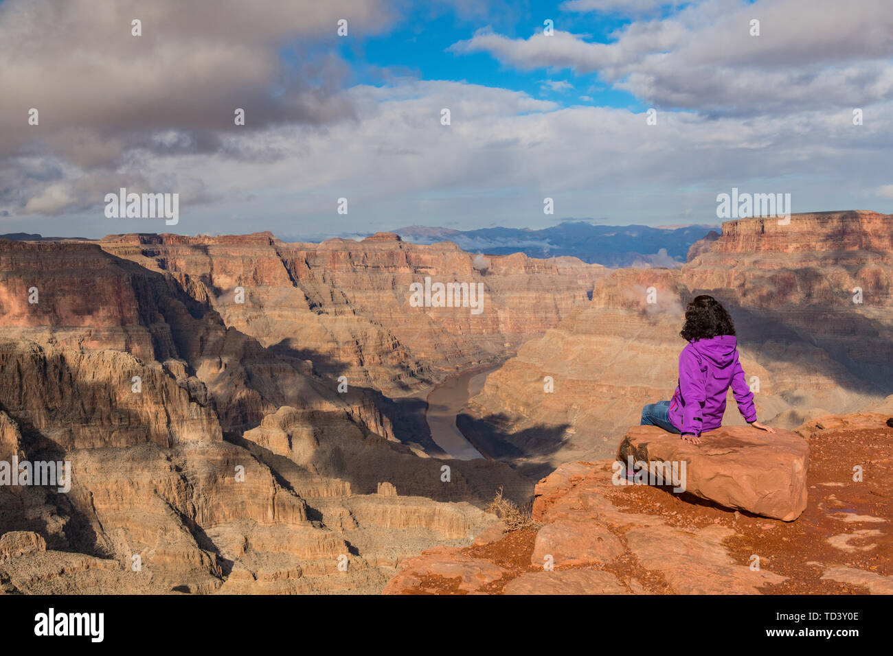 Borde Oeste, Grand Canyon y el Río Colorado, Sitio del Patrimonio Mundial de la UNESCO, en Arizona, Estados Unidos de América, América del Norte Foto de stock