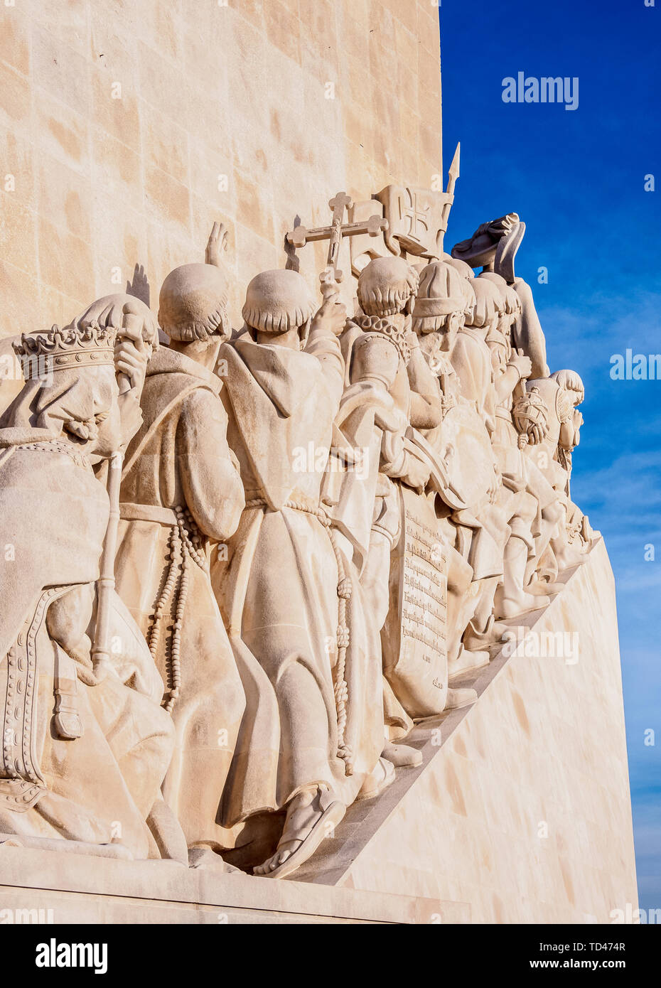 El Monumento a los Descubrimientos, Belem, Lisboa, Portugal, Europa Foto de stock