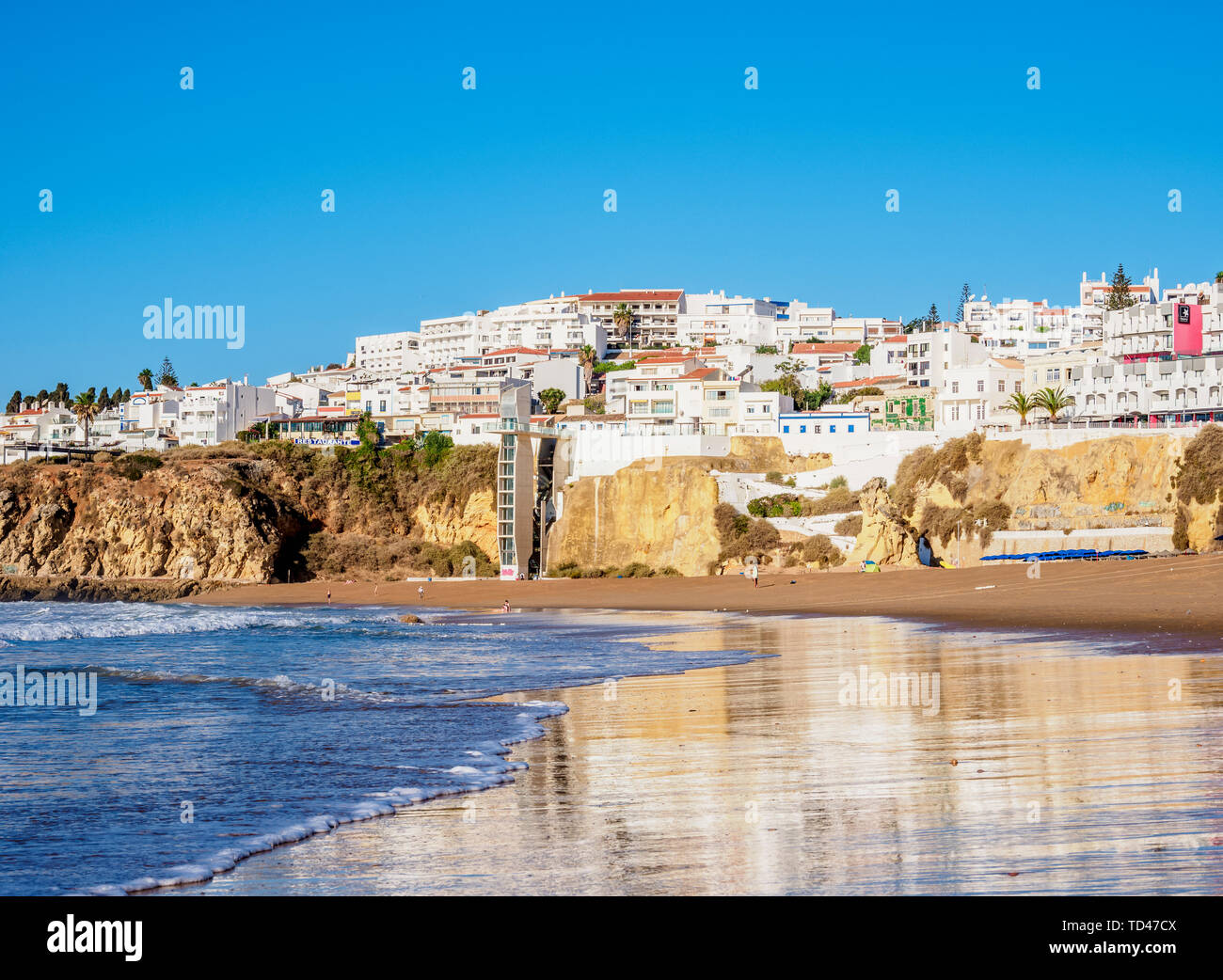 Playa Paneco, Albufeira, Algarve, Portugal, Europa Foto de stock