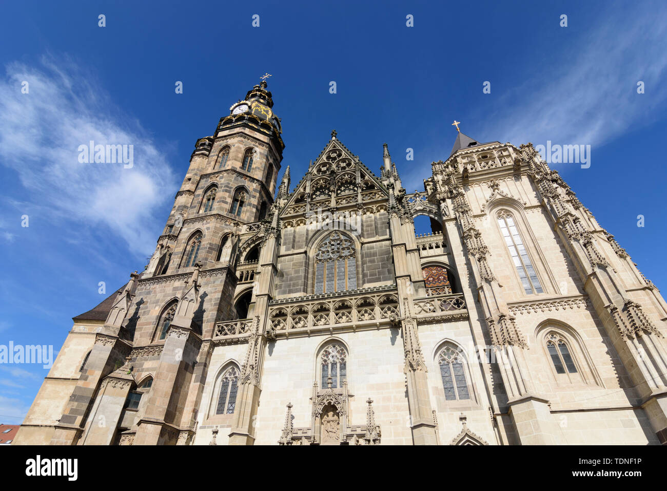 Kosice (Kaschau) la Catedral de Santa Isabel, plaza principal Hlavna en , Eslovaquia Fotografía Kosice (Kaschau) la Catedral de Santa Isabel, plaza principal Hlavna en , Eslovaquia Fotografía