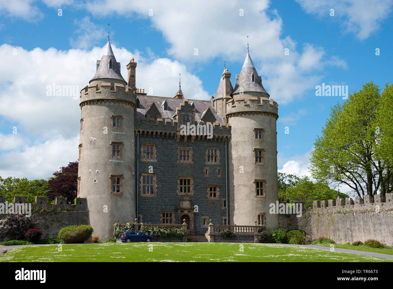 Killyleagh Castle, Irlanda, Irlanda del Norte, en el Condado de Down, Killyleagh Foto de stock