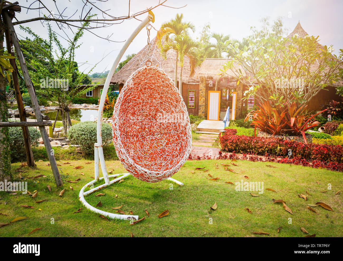 Columpio de diseño para el jardín