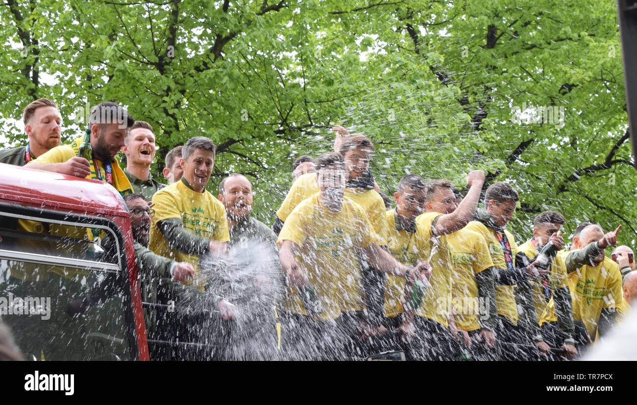 Promoción de la ciudad de Norwich desfile el 6 de mayo de 2019 Foto de stock