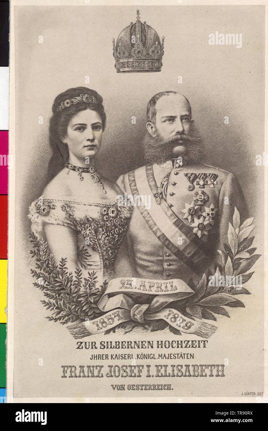 Franz Joseph I, Emperador de Austria y Elisabeth, emperatriz de Austria