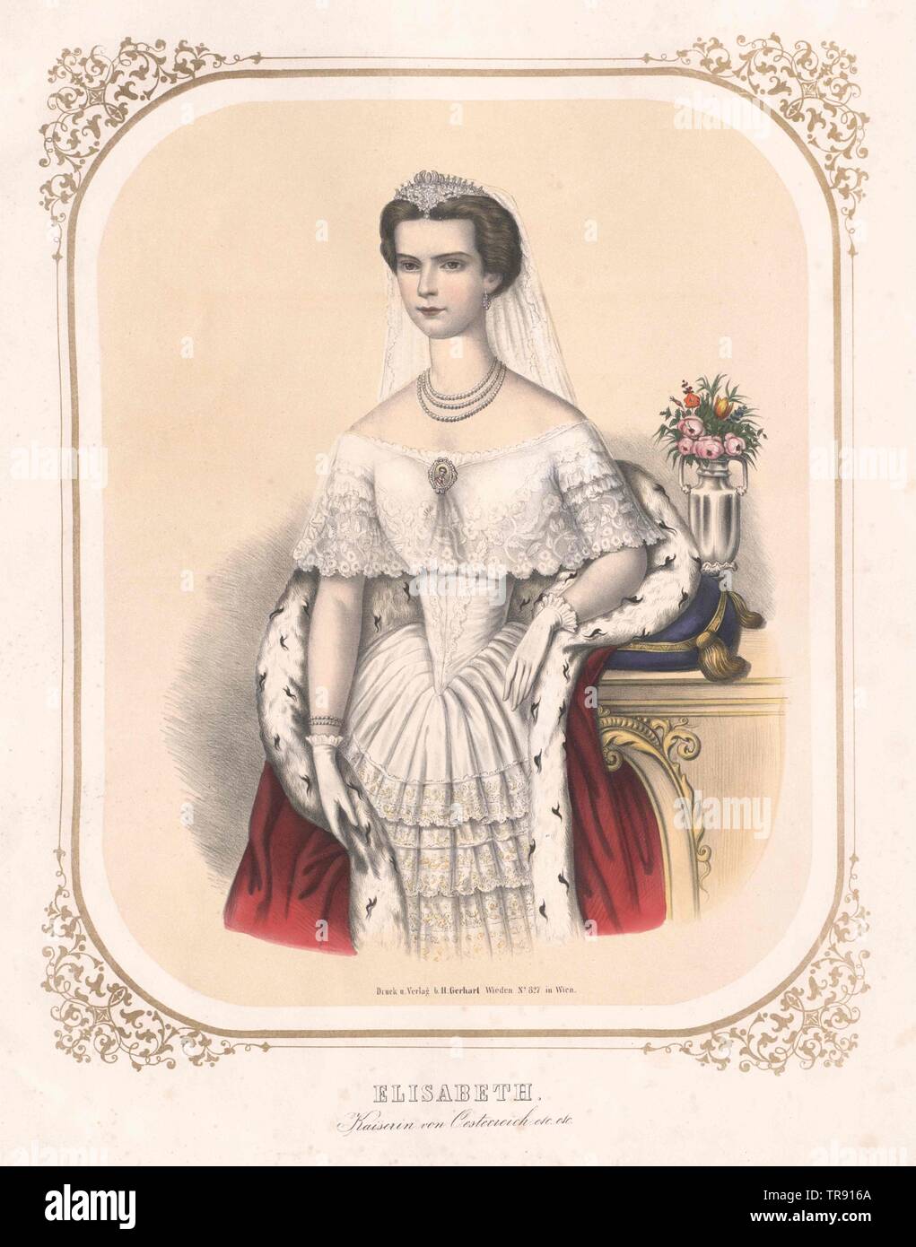 ~~~ ORGINAL ~~~ TARJETA DE POSTAL ~~~ emperatriz Elisabeth "Sissi" de Austria 