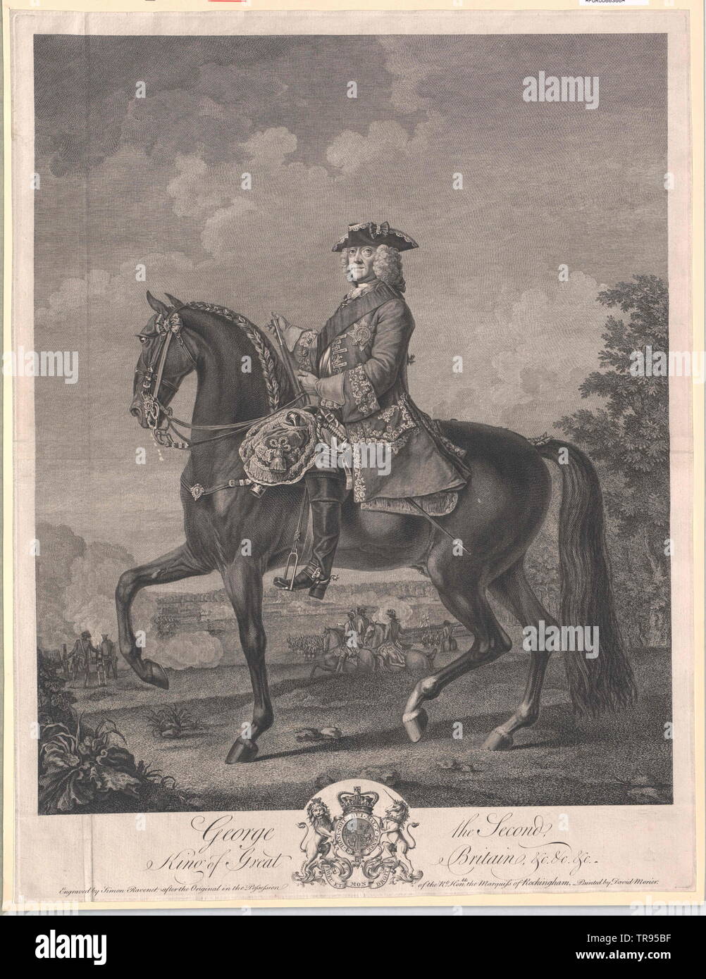 Jorge II, Rey de Inglaterra, elector de Hannover, Additional-Rights-Clearance-Info-Not-Available Foto de stock