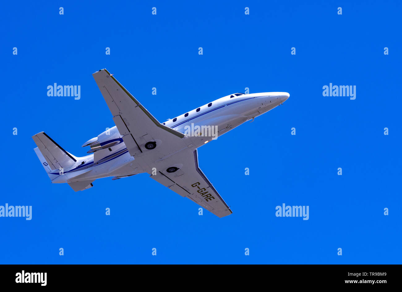 560cessna Citation Xls Citation Excel G Gare Ater Despegan Del Aeropuerto Hawarden Fotografia De Stock Alamy