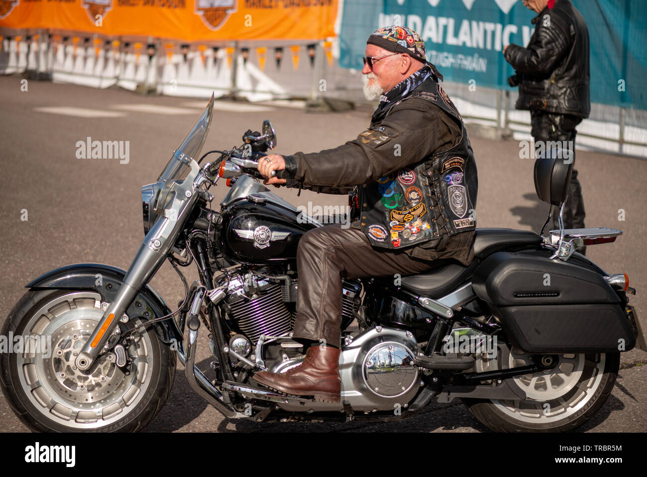 Killarney Irlanda 'Harley Davidson' Bike Fest encuentro. Solitario \