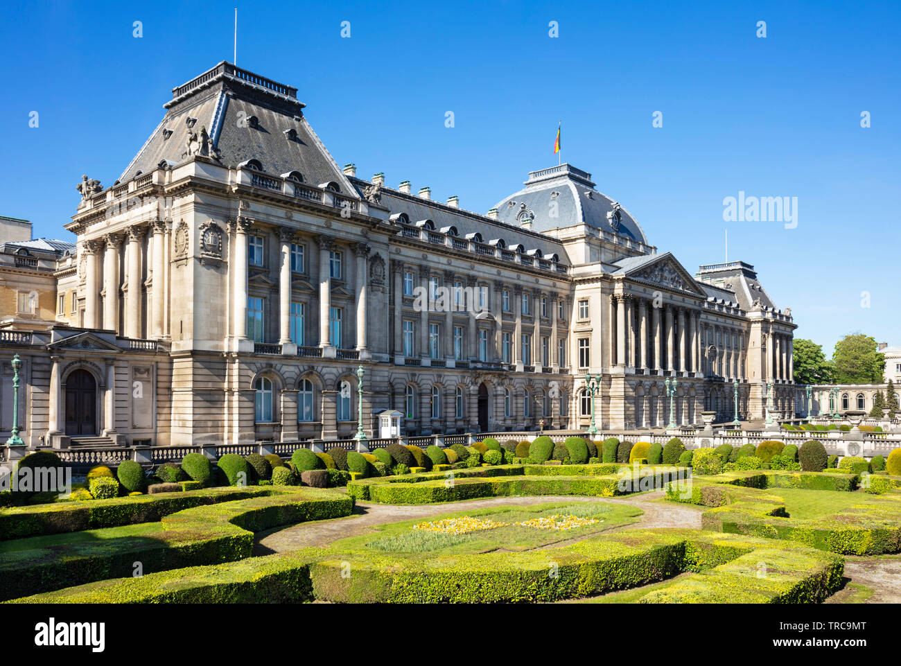 Palais Royale Bruselas Palais du Roi, el Rey de Bélgica la residencia oficial en la Place des Palais Rue Brederode Bruselas Bélgica UE Europa Foto de stock