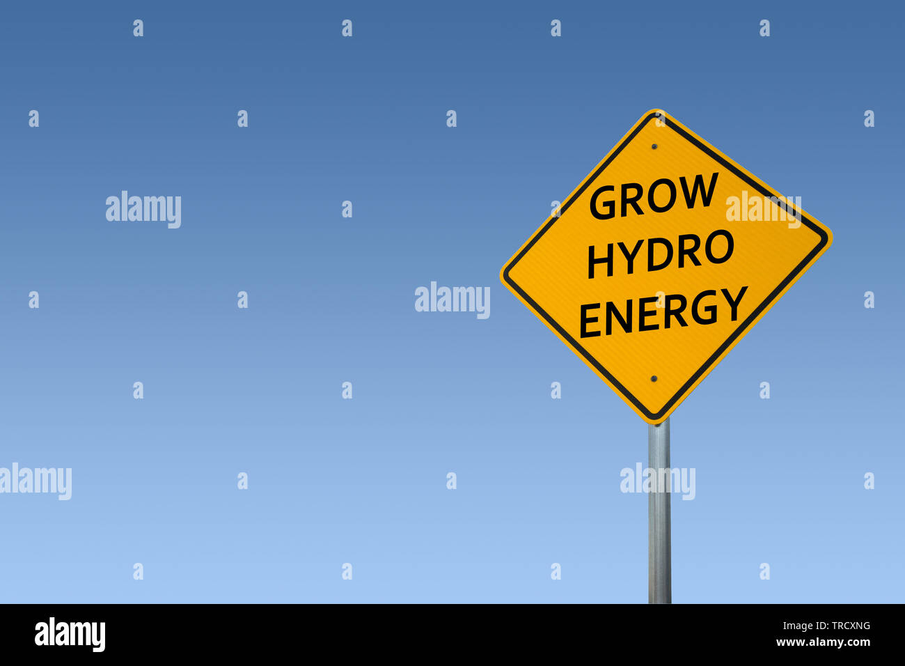 Crecer la energía hidroeléctrica Foto de stock
