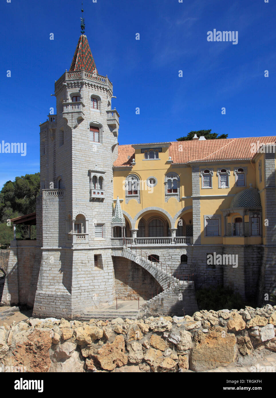 Portugal, Cascais, Condes de Castro Guimaraes Museum, Foto de stock