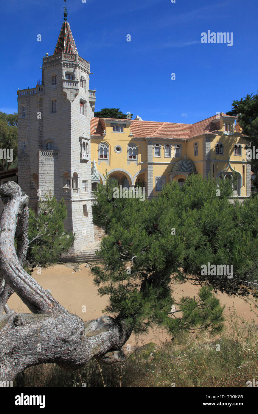 Portugal, Cascais, Condes de Castro Guimaraes Museum, Foto de stock