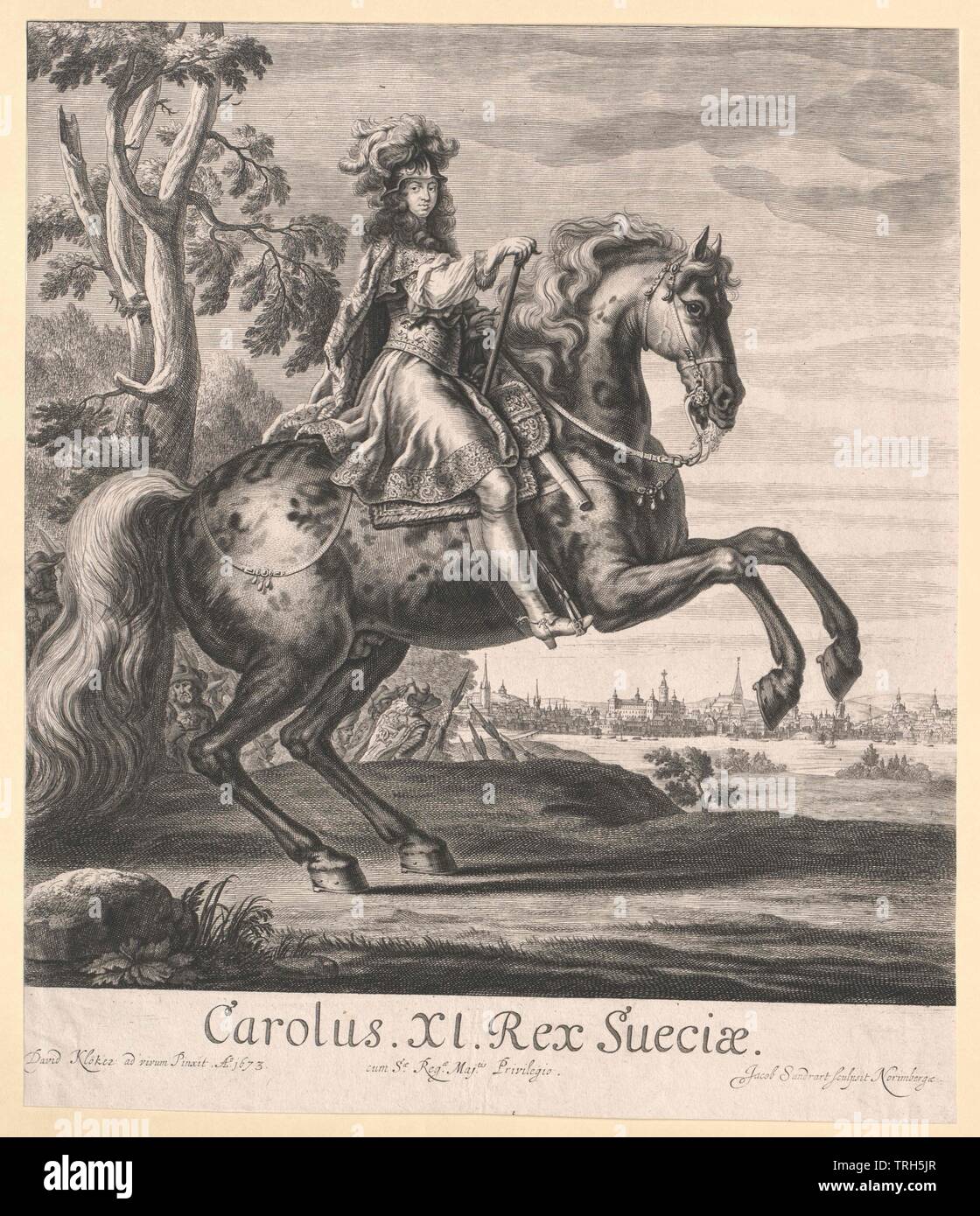 Carlos XI, Rey de Suecia, Additional-Rights-Clearance-Info-Not-Available Foto de stock