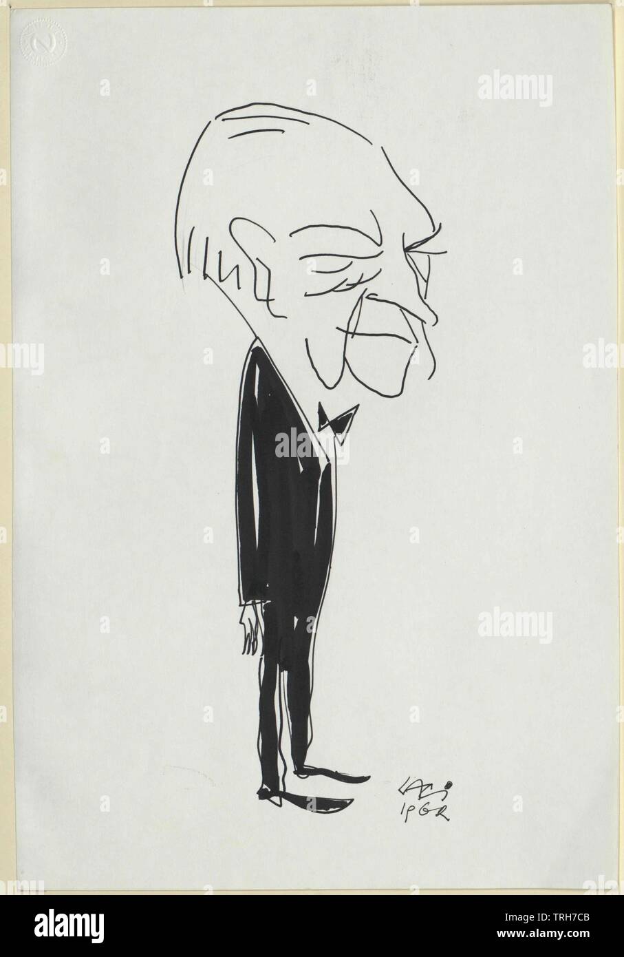 Adenauer, Konrad, estadista alemán. Señor Alcalde de Colonia, Canciller Federal 1949-1963 1917-1933, Additional-Rights-Clearance-Info-Not-Available Foto de stock