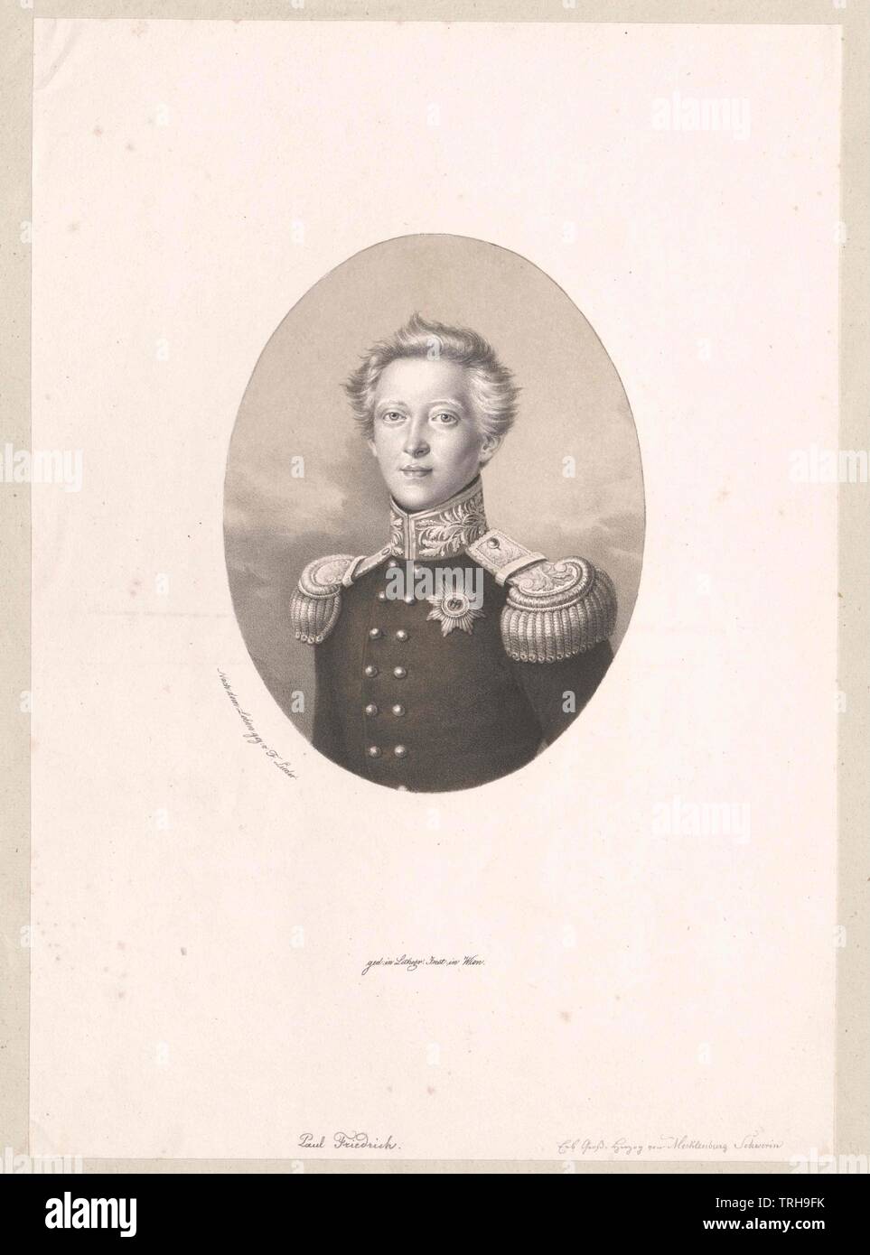 Pablo Federico, Gran Duque de Mecklenburg, Additional-Rights-Clearance-Info-Not-Available Foto de stock
