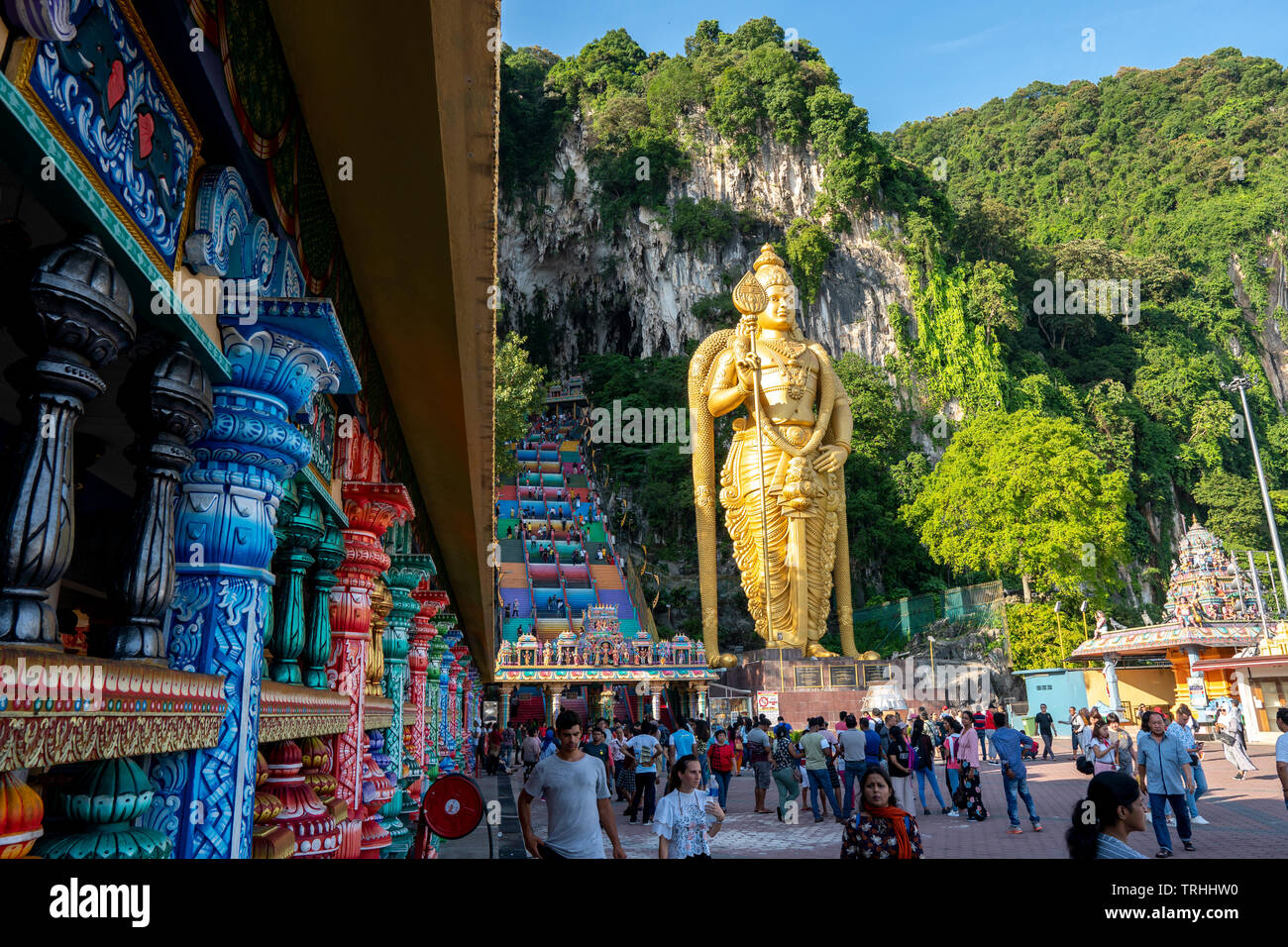 Las Cuevas Batu, Kuala Lumpur, 1 de mayo de 2019 Una vista clara del