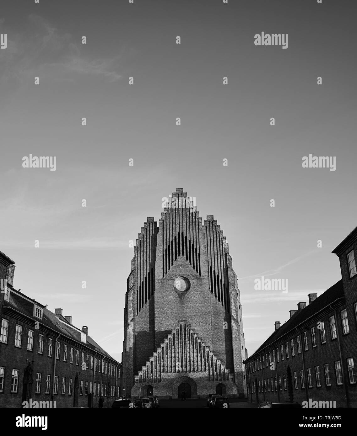 Iglesia Grundtvigs, Copenhague Foto de stock
