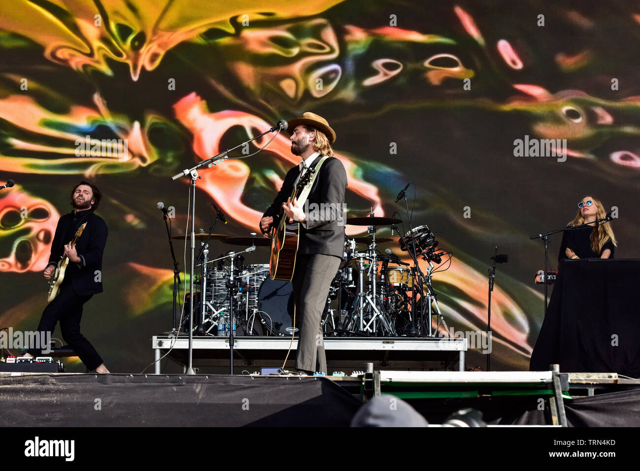 Señor Huron realizar en el escenario del Festival BottleRock 2019, Napa Valley, California. Foto de stock