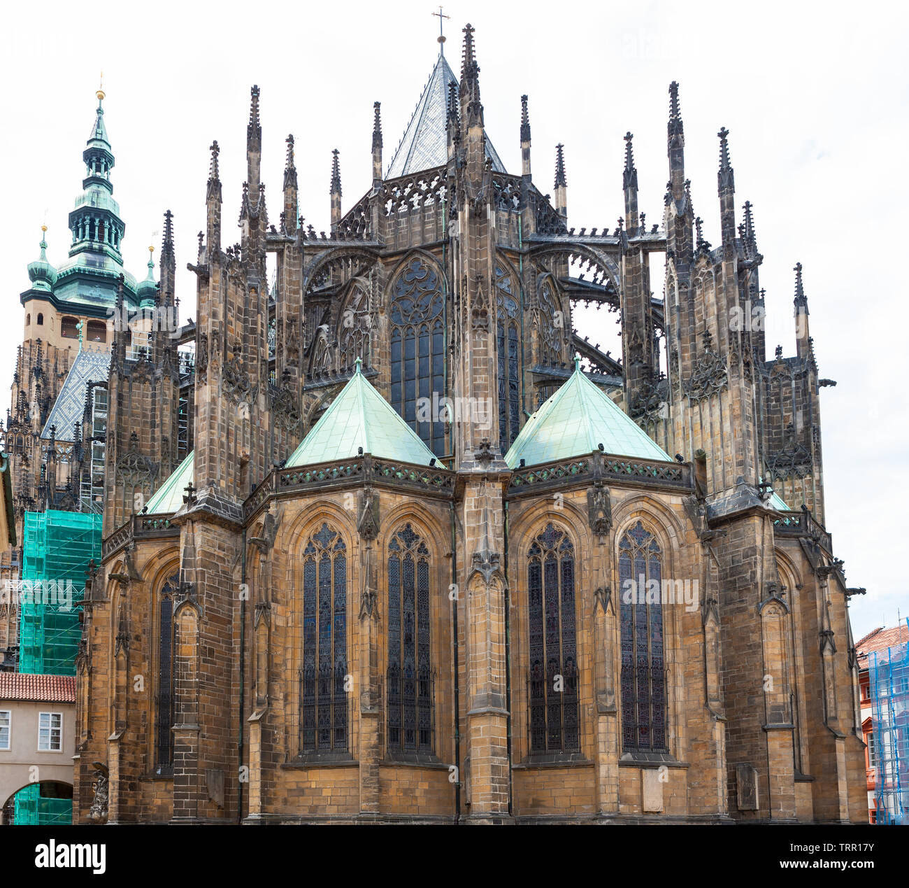 Catedral de San Vito, la antigua catedral Católica Romana en Praga, República Checa Foto de stock