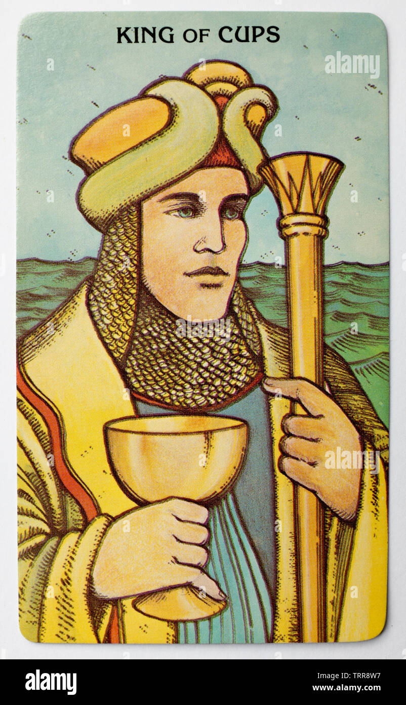 El Rey de Copas tarjeta desde un paquete Morgan Greer Tarot Fotografía de  stock - Alamy