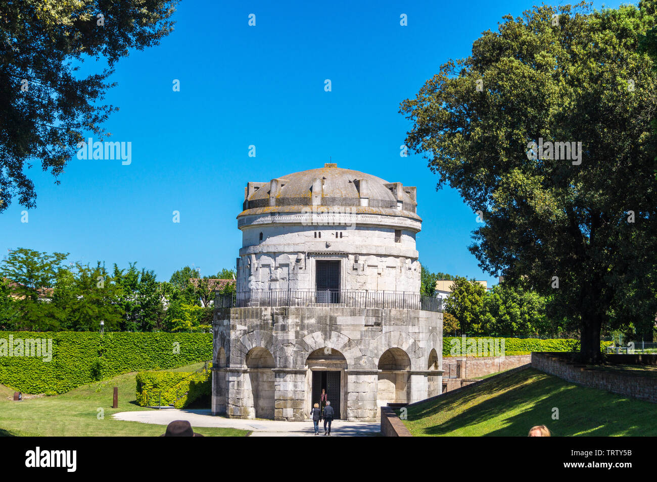 Mausoleo de Teodorico el Grande, AD520, Ravenna, Emilia-Romaña, Italia Foto de stock