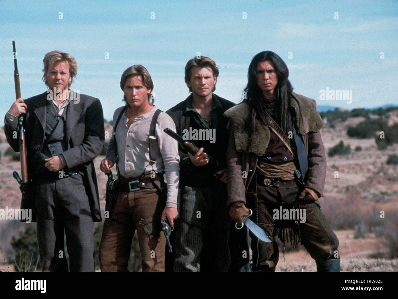 KIEFER SUTHERLAND, Lou Diamond Phillips , Emilio Estévez y Christian