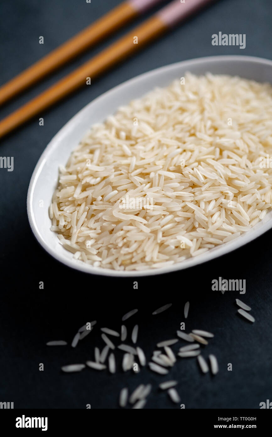 Granos De Arroz Basmati Fotos e Imágenes de stock Alamy