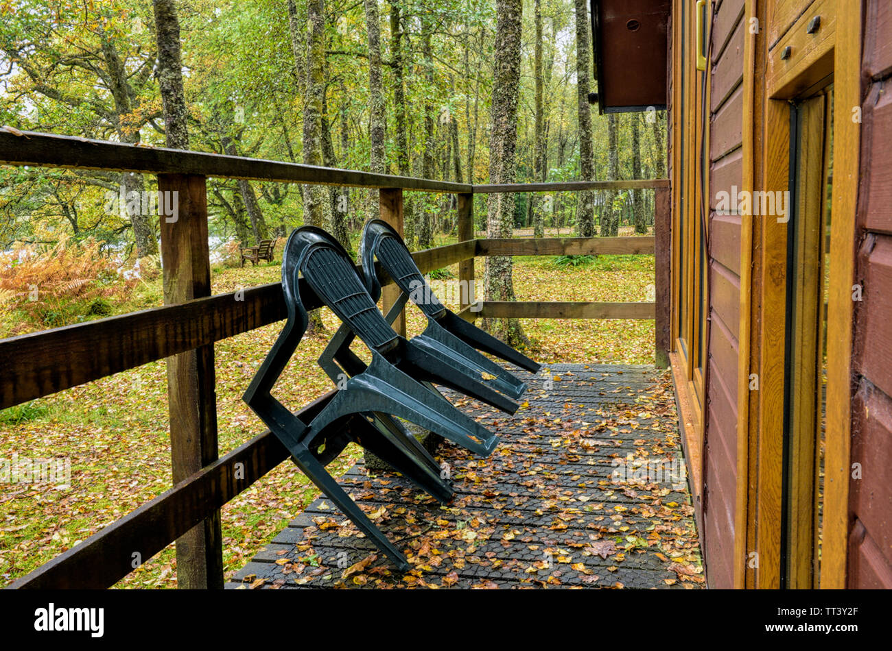 Los colores de otoño, Spean Bridge, Scotaland Foto de stock