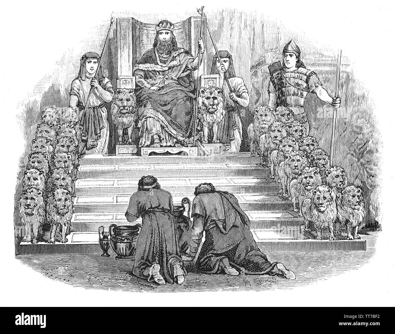 El trono de Salomón es el trono del Rey Salomón en la Biblia Hebrea, y es  un tema en el judaísmo, el cristianismo y el Islam. Estaba de moda entre  970 a