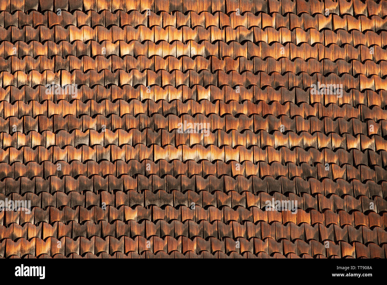 Tejuelas de madera de textura. Los elementos de madera de trama de