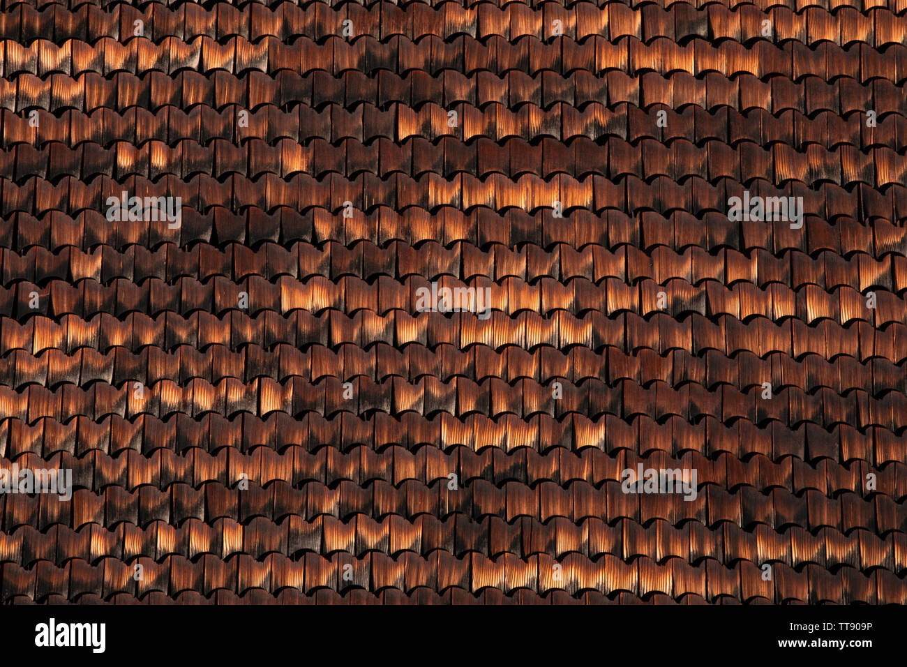 Tejuelas de madera de textura. Los elementos de madera de trama de