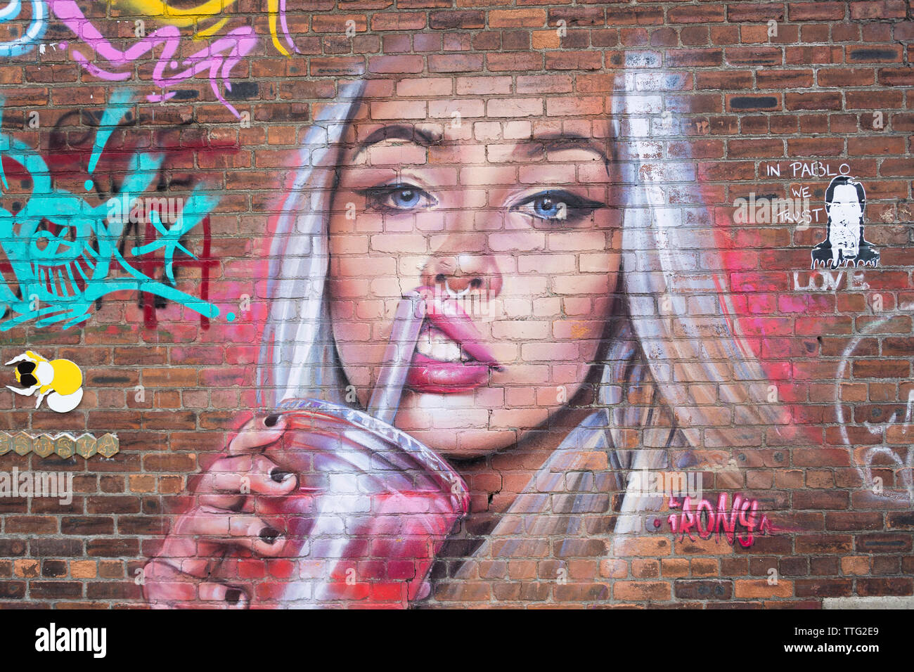 Graffiti de Mujer - Pintura por Numero (40x50)