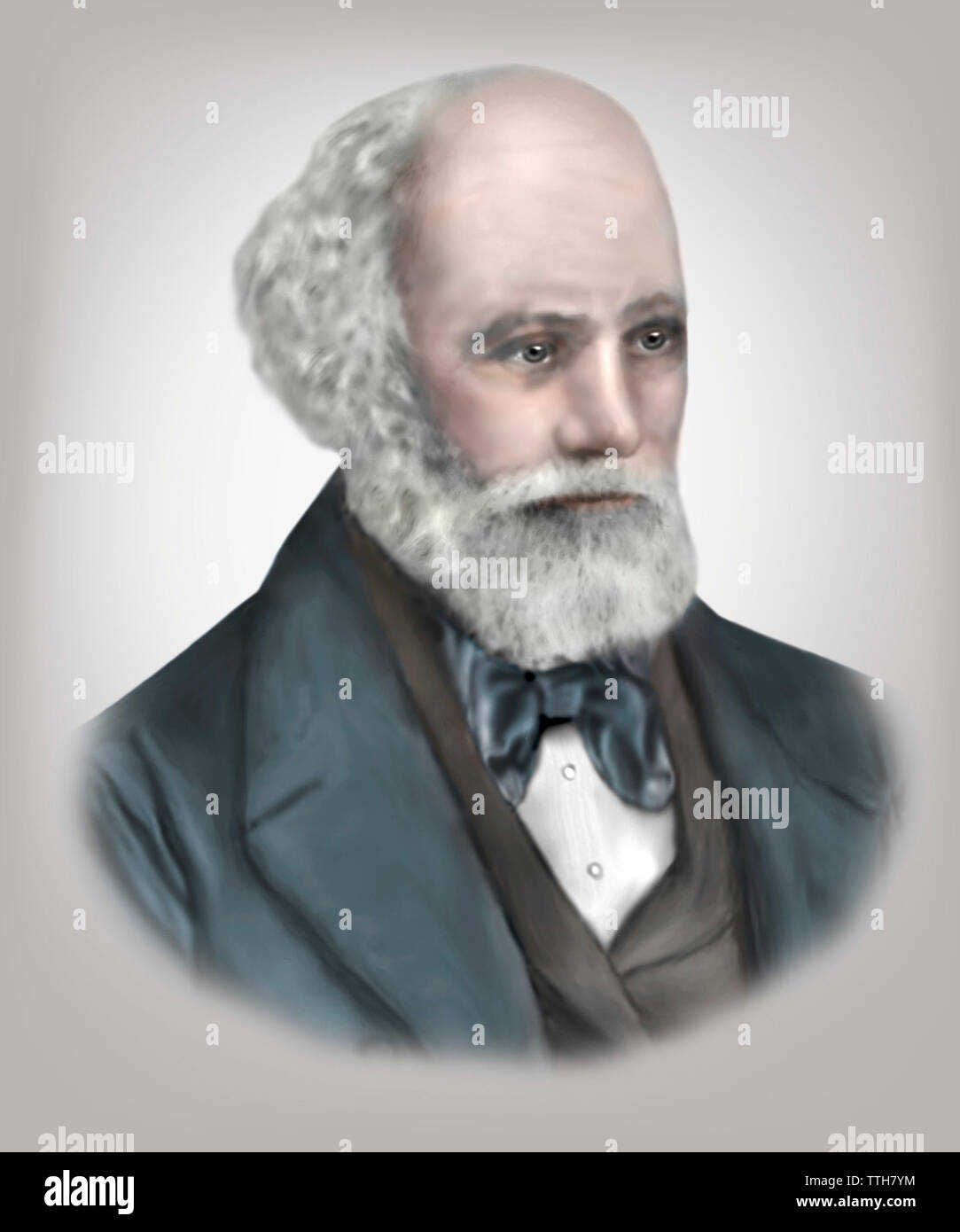 1824-1907 astrónomo francés Jules Jansson Foto de stock