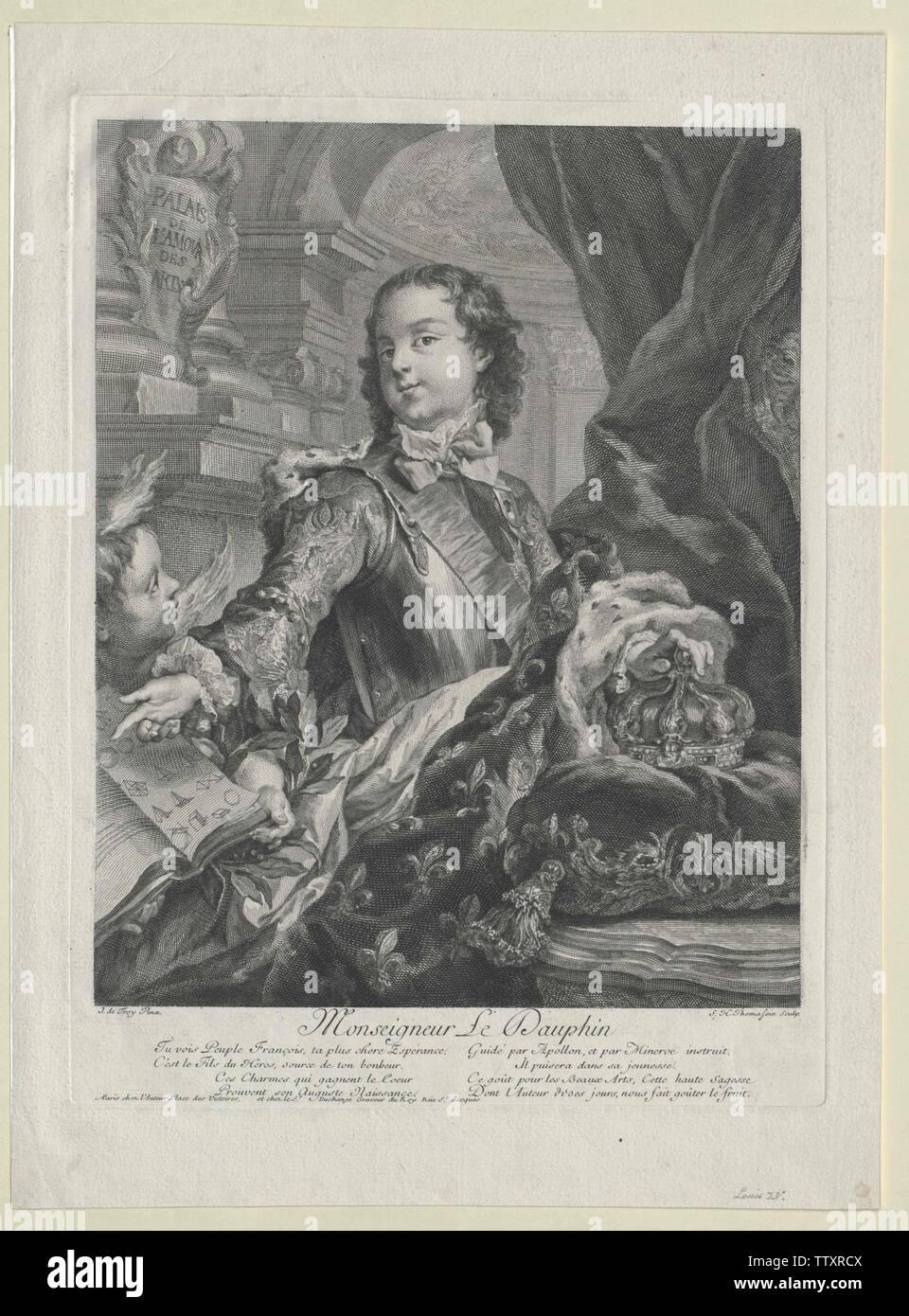 Luis XV, rey de Francia, Additional-Rights-Clearance-Info-Not-Available Foto de stock