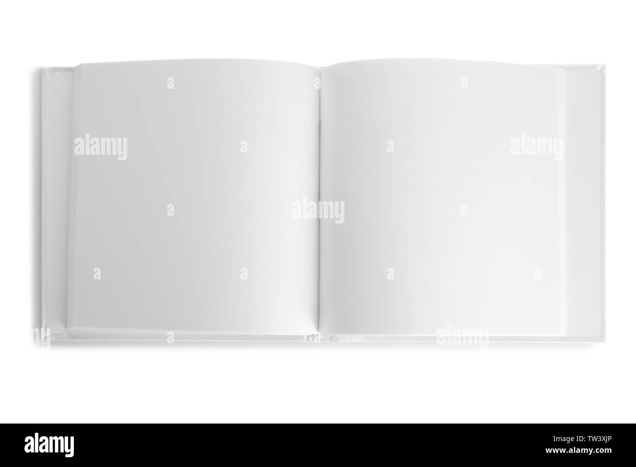 Las Páginas En Blanco Del Libro Abierto Sobre Fondo Blanco Fotografía De Stock Alamy 5800