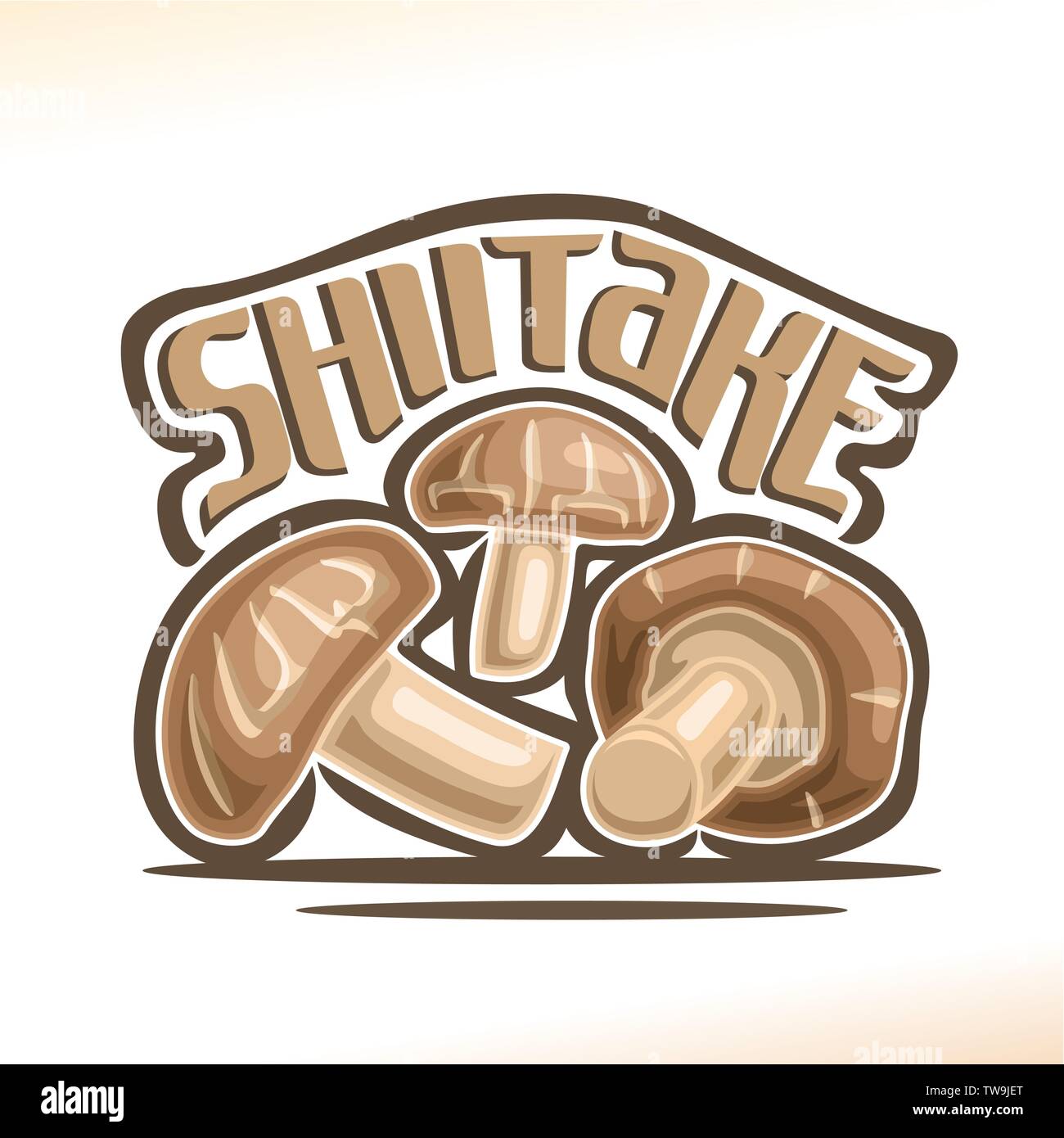 Vector logo de Shiitake Imagen Vector de stock Alamy
